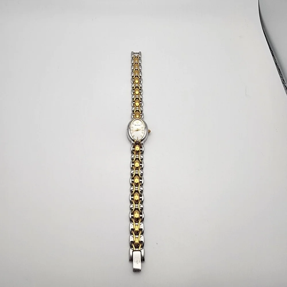 Bulova Silver & Gold Tone Watch